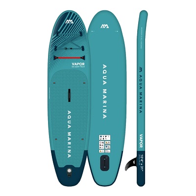 סאפ וייפור כולל משוט סדרת All-Around טורקיז מבית אקווה מרינה Aqua Marina BT-23VAP Vapor All-Around Series 10'4'' Turquoise Color